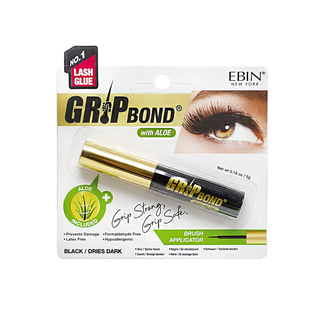 EBIN Grip Bond Eyelash Glue - Black Brush 5g