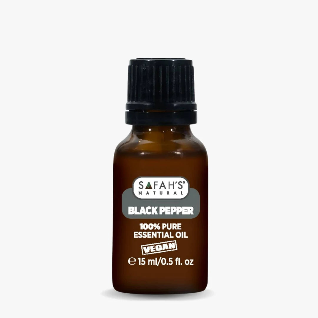 Safahs Natural Black Pepper Essential Oil 15ml