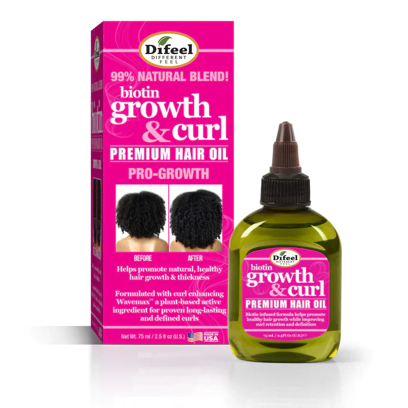 Difeel Growth and Curl Biotin Infused Conditioner 2.5oz