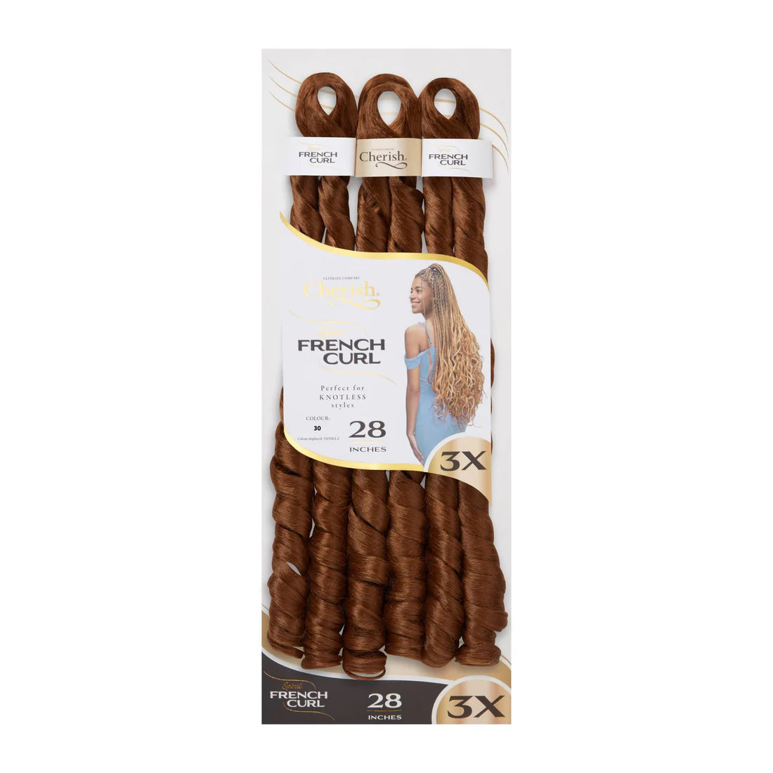 Cherish 3X Spiral French Curl Bulk 28in