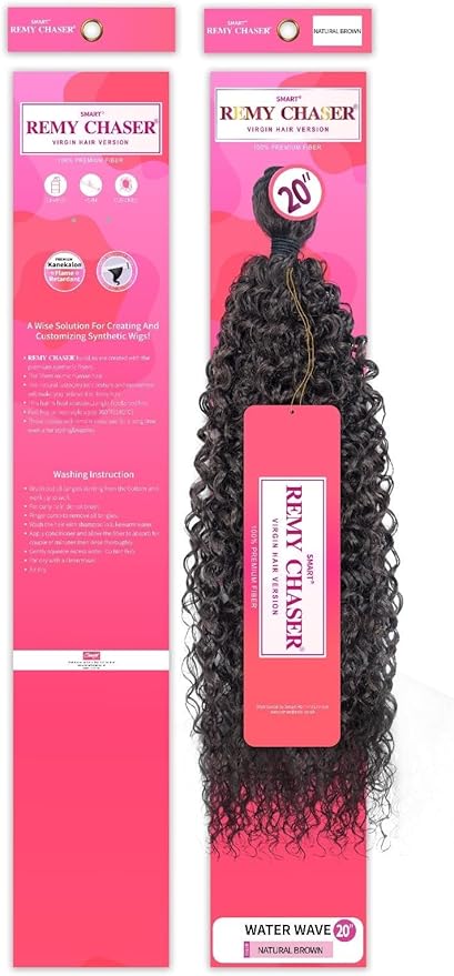 Remy Chaser Premium Synthetic Weave - Deep Wave 20'' Natural Brown