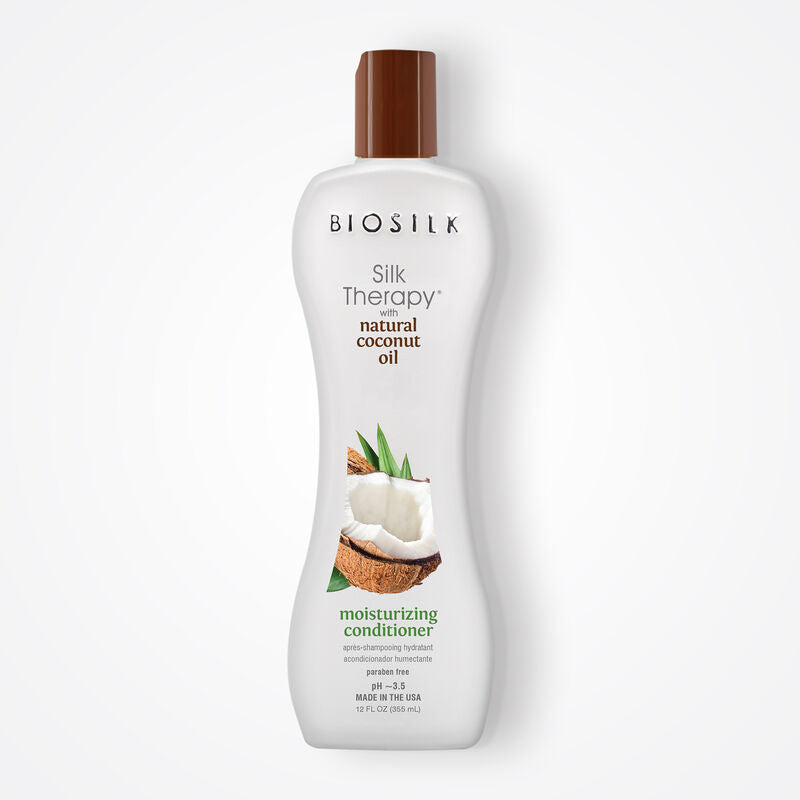 BioSilk Silk Therapy Coconut Oil Moisturizing Conditioner 355ml (12oz)