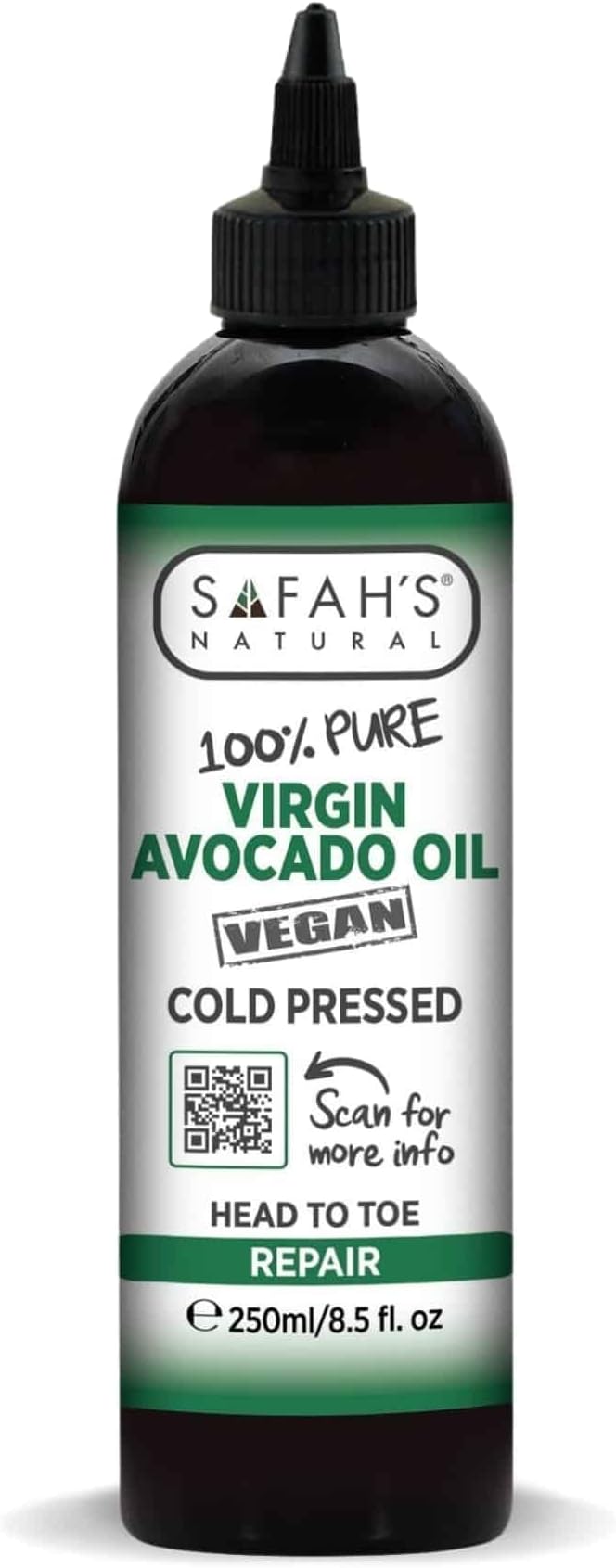 Safahs Natural Virgin Avocado Oil 250ml